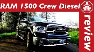 2016 RAM 1500 EcoDiesel Laramie Crew Short Box  InDepth Review Full Test Test Drive [upl. by Hanyaz]