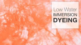 How to Dye Fabric  Low Water Immersion Technique [upl. by Sicular]