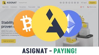 Withdrawal of profit from Asignatcom  Cryptocurrency Staking BTCETHSOLADADOT to 31 per month [upl. by Jennica274]