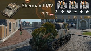 One Battle in Swedish Sherman YES  War Thunder Compilation [upl. by Anhoj]