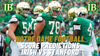 Notre Dame vs Stanford Game Predictions [upl. by Neyugn]