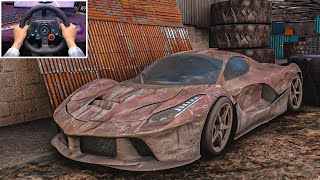 Rebuilding FERRARI LAFERRARI 1300HP  Forza Horizon 5  Logitech G29 Gameplay [upl. by Meirrak]