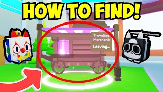 How To Find The Traveling Merchant In Pet Simulator X CAT WORLD UPDATE  ROBLOX [upl. by Abekam]