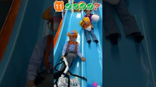 Kid Blippi and Meekah Go Down the Slide blippi shorts [upl. by Maryann724]