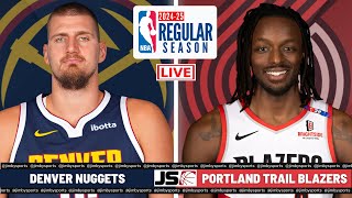 DENVER NUGGETS VS PORTLAND TRAIL BLAZERS  NBA LIVE SCOREBOARD TODAY 2024 [upl. by Azitram]