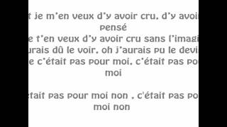 Shym  pas pour moi lyrics [upl. by Ataliah]