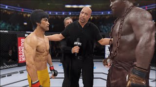 Bruce Lee vs Mud Wrestler  EA Sports UFC 4  Epic Fight 🔥🐲 [upl. by Takashi]