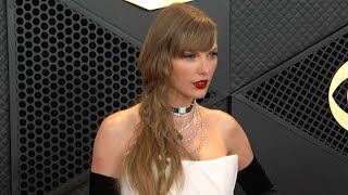 GRAMMYs Taylor Swift STUNS in Old Hollywood Glam [upl. by Guillema]