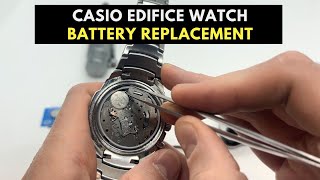 Casio Edifice Watch Battery Replacement  371 AG6 SR920SW Battery Replacement [upl. by Picardi596]