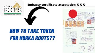 Norka certificate Attestation  embassy How to take token [upl. by Karney115]