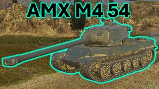 WoT Blitz AMX M4 54 5 battles in action [upl. by Delorenzo]