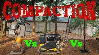 Compaction  Jumping Jack Vs Plate Compactor Vs Hand Tamper [upl. by Notgnihsaw]