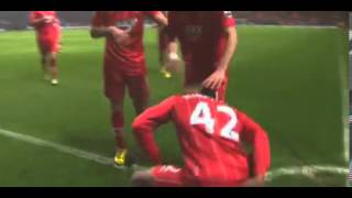 Jason Puncheon Funny Celebration vs Manchester City [upl. by Reppep]