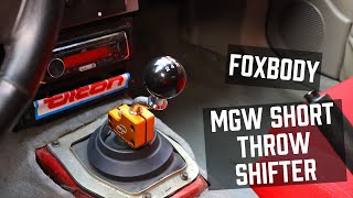 1990 Mustang LX  MGW Short Throw Shifter Install [upl. by Catriona829]