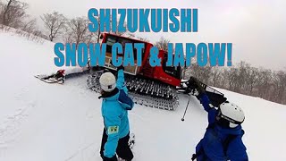 Shizukuishi Ski Resort snow cat tour amp JAPOW FUN [upl. by Galanti]