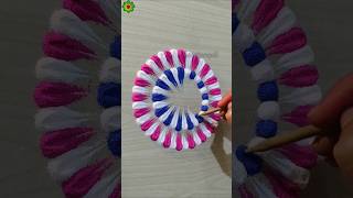 Rangoli designs for diwali simple and easy rangolidesign diwalirangoli shorts [upl. by Oiratno968]