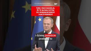 Tusk z dedykacją do Morawieckiego i Kaczyńskiego To jest waszym obowiązkiem [upl. by Branch]