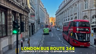 London Bus Serenity Scenic Views amp Relaxed Vibes 🚌 Upper Deck POV of Route 344  East to Southwest [upl. by Atteynot625]