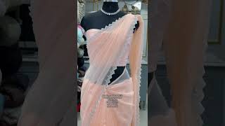 Heavy handworked Party wear fully handworked Organza Sarees [upl. by Meerek568]