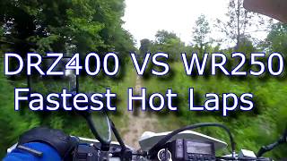 WR250R vs DRZ400S Hot Laps [upl. by Adniral]