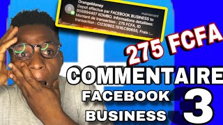 CONFIGURATION FACEBOOK BUSINESS GAGNEZ 275FCFA EN COMMENTANT FACEBOOK 3 [upl. by Francesca]