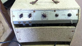 1958 Lectrolab R500 Tube Guitar Amp DEMO [upl. by Nahoj]