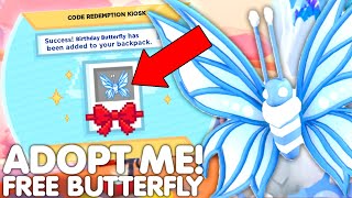 🔥HURRY CLAIM FREE BIRTHDAY BUTTERFLY BEFORE ITS TOO LATE👀 ADOPT ME ROBLOX [upl. by Inele]