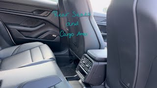 2024 Porsche Taycan RWD Rear Seats and Cargo Area  Car Conversations [upl. by Amarillas]