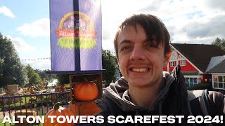 Alton Towers Scarefest 2024 OPENING DAY VLOG [upl. by Soni309]