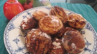 Æbleskiver ♥ How to Make Danish Aebleskiver with Apple Filling [upl. by Erlene]