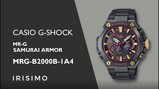 CASIO GSHOCK MRG MRGB2000B1A4 SAMURAI ARMOR  IRISIMO [upl. by Atinahs207]