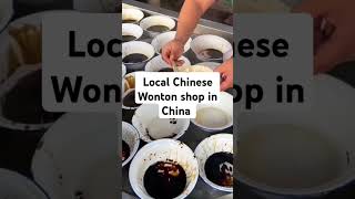 Chinese Wonton Chinese Streetfood Local Wonton Shop in China [upl. by Ardnekal10]