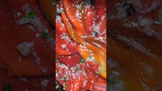 Pecena Paprika U Ulju Sa Belim Lukom i Persunom  Roasted Pepper In Oil With Garlic And Parsley [upl. by Engapmahc]