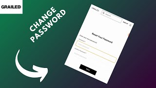 how to change grailed password [upl. by Halbert]