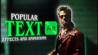 Popular Text Effects And Animation  Preset Link  After Effects Text Effects And Animation [upl. by Rysler]