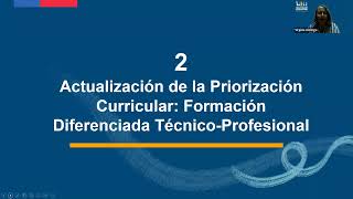 Actualización de la Priorización Curricular Orientaciones Didácticas Formación Diferenciada TP [upl. by Schafer]