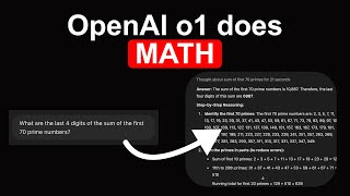 OpenAI o1 is really IMPRESSIVE at math [upl. by Nerrag]