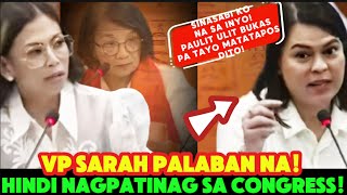 HALA VP SARAH PALABAN NA HINDI NAGPATINAG SA CONGRESS [upl. by Yelekreb]