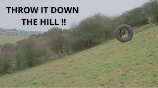 EXTREME TIRE DOWNHILL COMPILATION [upl. by Berry]