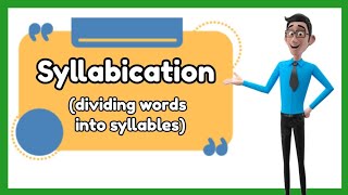 Syllabication  Dividing Words into Syllables with Activity [upl. by Longerich13]