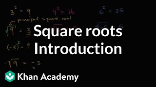 Introduction to square roots  Numbers and operations  8th grade  Khan Academy [upl. by Panayiotis]