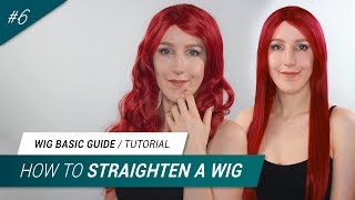 6 How to straighten a synthetic wig 4 Methods  Jak Cosplay [upl. by Ahsatsan404]