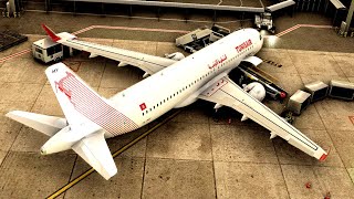 Tunisair Paris Orly to Tunis Carthage  Microsoft Flight Simulator [upl. by Hovey449]