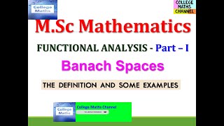 Banach SpacesNormed Linear SpacesDefinitionsExamplesTheoremsProofFunctional Analysisin Tamil [upl. by Aiht]