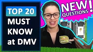 New DMV Questions️‍ 🔥 Top 20 Must Memorize Questions 🔥 Drivers License Knowledge Test 🔥 DMV Permit [upl. by Esmeralda200]