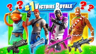 SKIN de GARÇON ALÉATOIRE CHALLENGE  Défi FORTNITE Battle Royale [upl. by Koh]