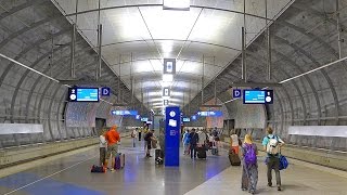 Helsinki Airport Train Station Interior Video Tour  Finland [upl. by Ardnaet1]