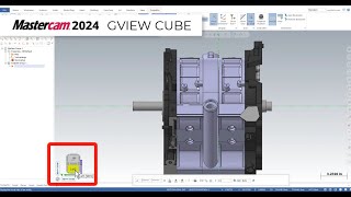 Mastercam 2024  Control Your Graphics Window with the Gview Cube [upl. by Nata]