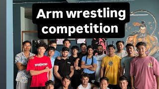 Arm wrestling competition in Gym gym fyp comment follow armwrestling share subscribe aesthet [upl. by Picker]