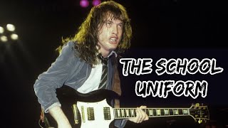 ACDCs Angus Young talking about his school uniform [upl. by Aicirtel]